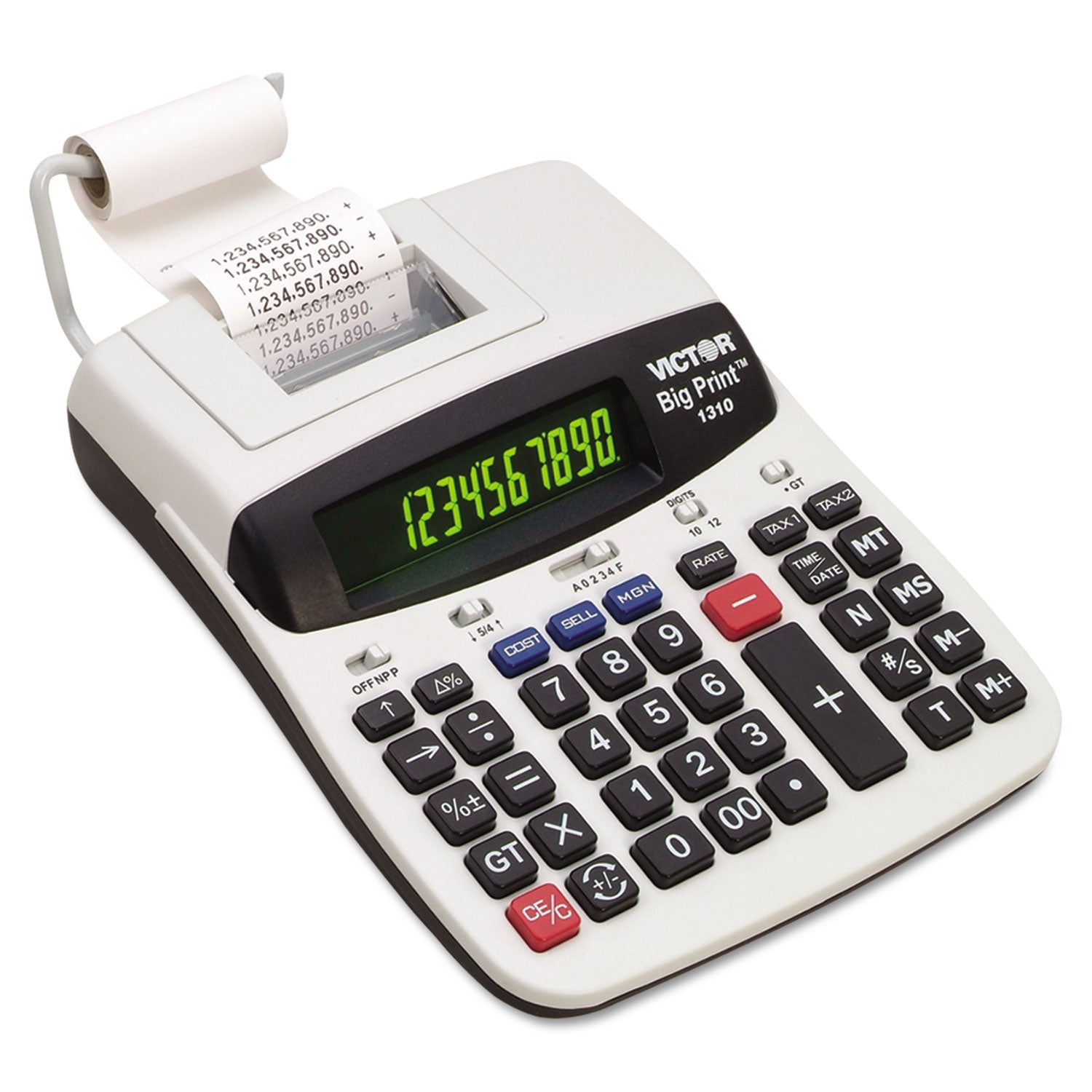 1310 Big Print Commercial Thermal Printing Calculator, Black Print, 6 Lines/Sec -