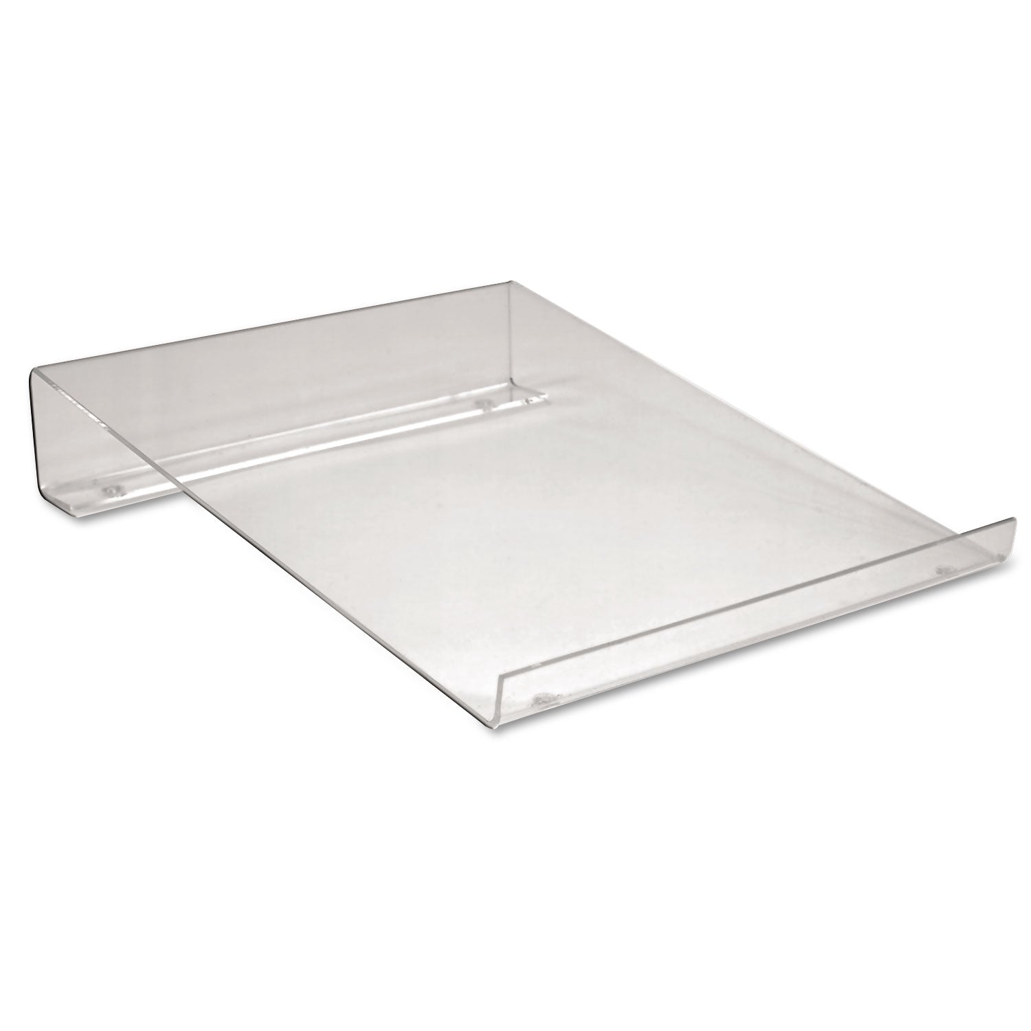 Large Angled Acrylic Calculator Stand, 9 x 11 x 2, Clear -
