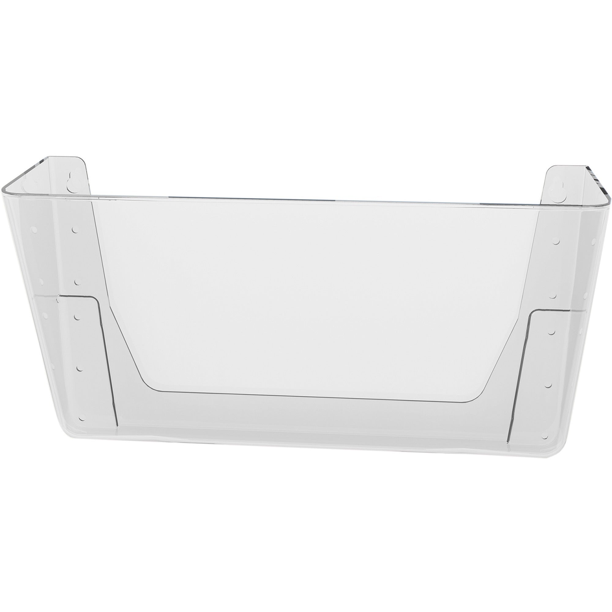 Deflecto EZ Link Stackable DocuPocket - 1 Compartment(s) - 7" Height x 13" Width x 4" Depth - Stackable - Clear - Plastic - 1 Each -