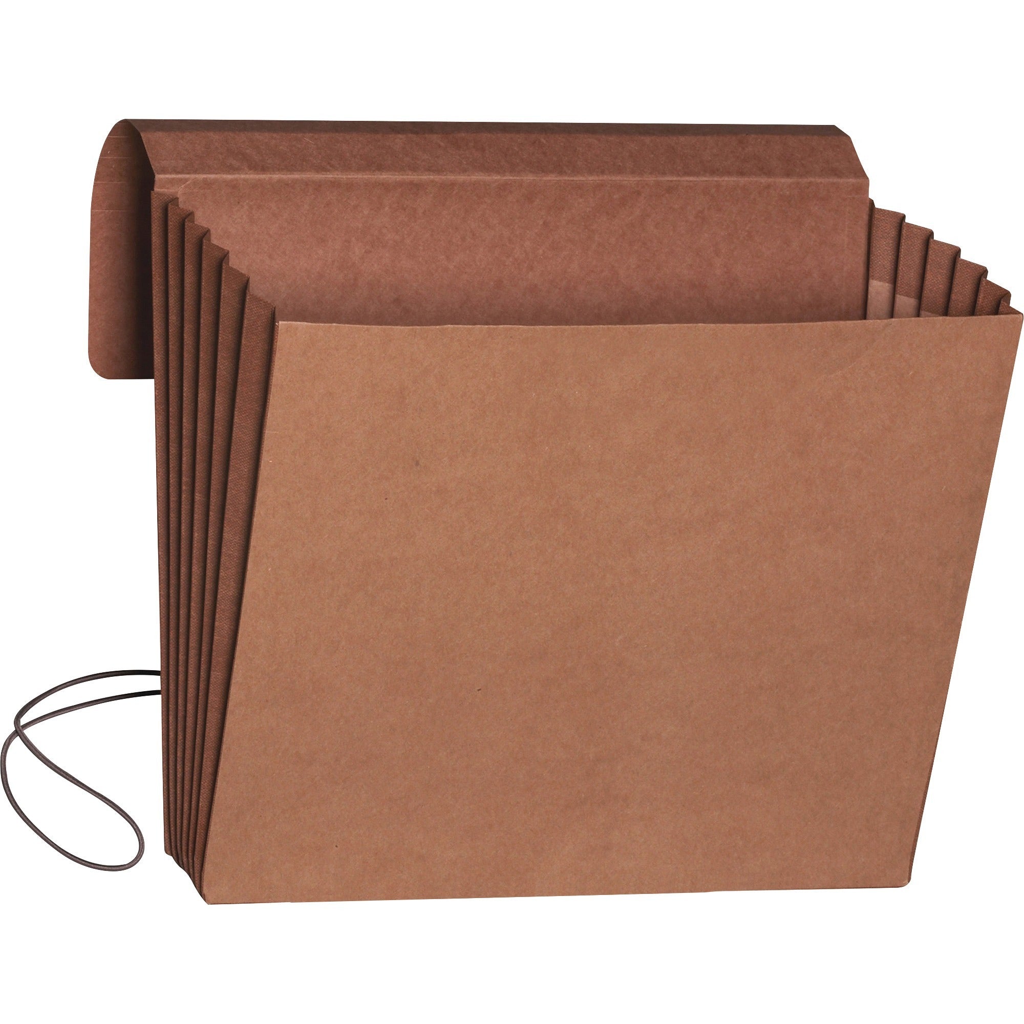 Smead Letter Recycled File Wallet - 8 1/2" x 11" - 5 1/4" Expansion - Redrope - Redrope - 30% Recycled - 10 / Box -