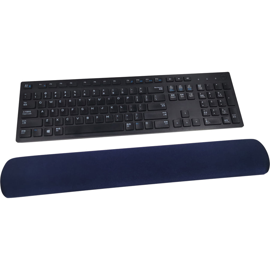 Compucessory Gel Keyboard Wrist Rest Pads - 19" x 2.87" x 0.75" Dimension - Blue - 1 Pack -