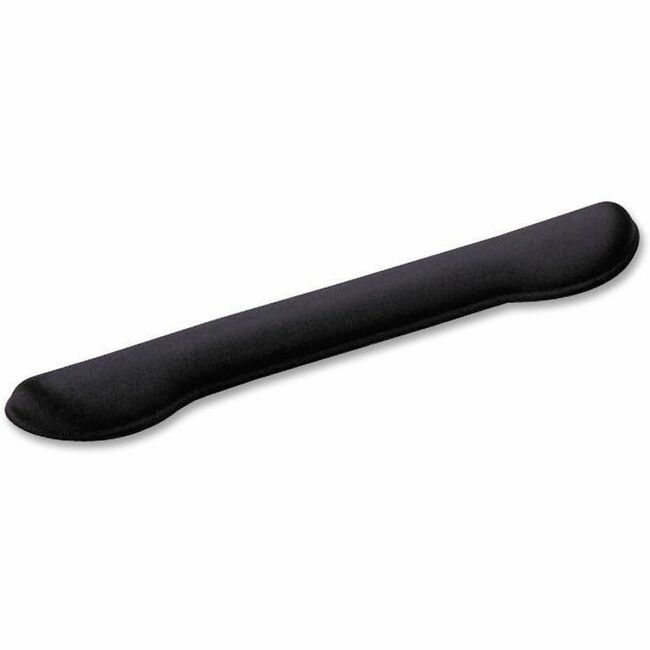 Compucessory Fabric-covered Gel Wrist Rest - 18" x 3" x 1" Dimension - Black - Gel, Rubber - Stain Resistant - 1 Pack -