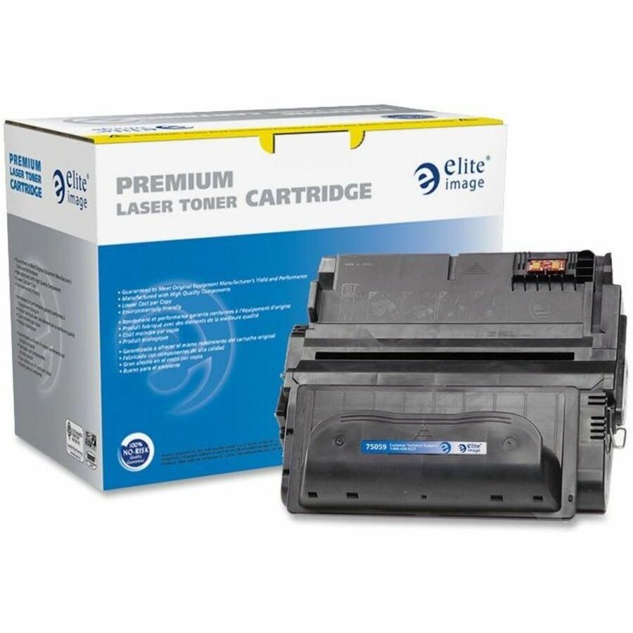 Elite Image Remanufactured Laser Toner Cartridge - Alternative for HP 38A (Q1338A) - Black - 1 Each - 12000 Pages -