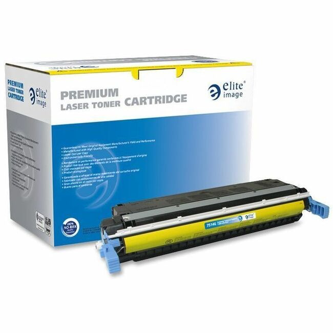 Elite Image Remanufactured Toner Cartridge - Alternative for HP 645A (C9732A) - Laser - 12000 Pages - Yellow - 1 Each -