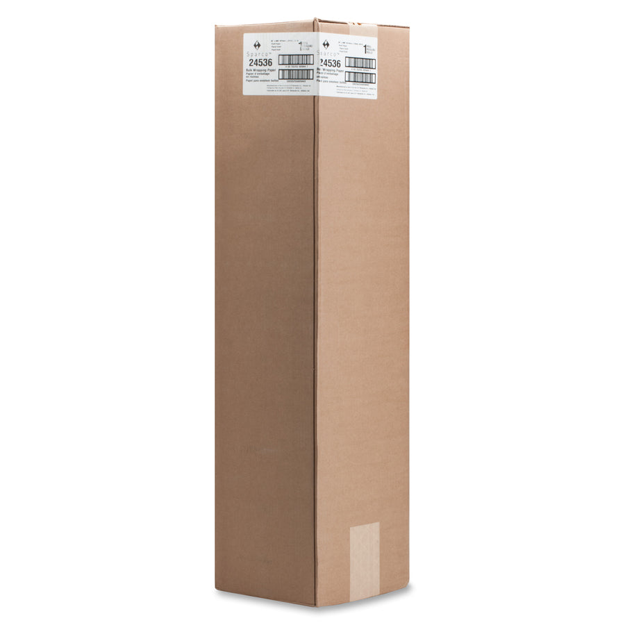 Sparco Bulk Kraft Wrapping Paper - 36" Width x 800 ft Length - 1 Wrap(s) - Kraft - Brown - 1 / Box -