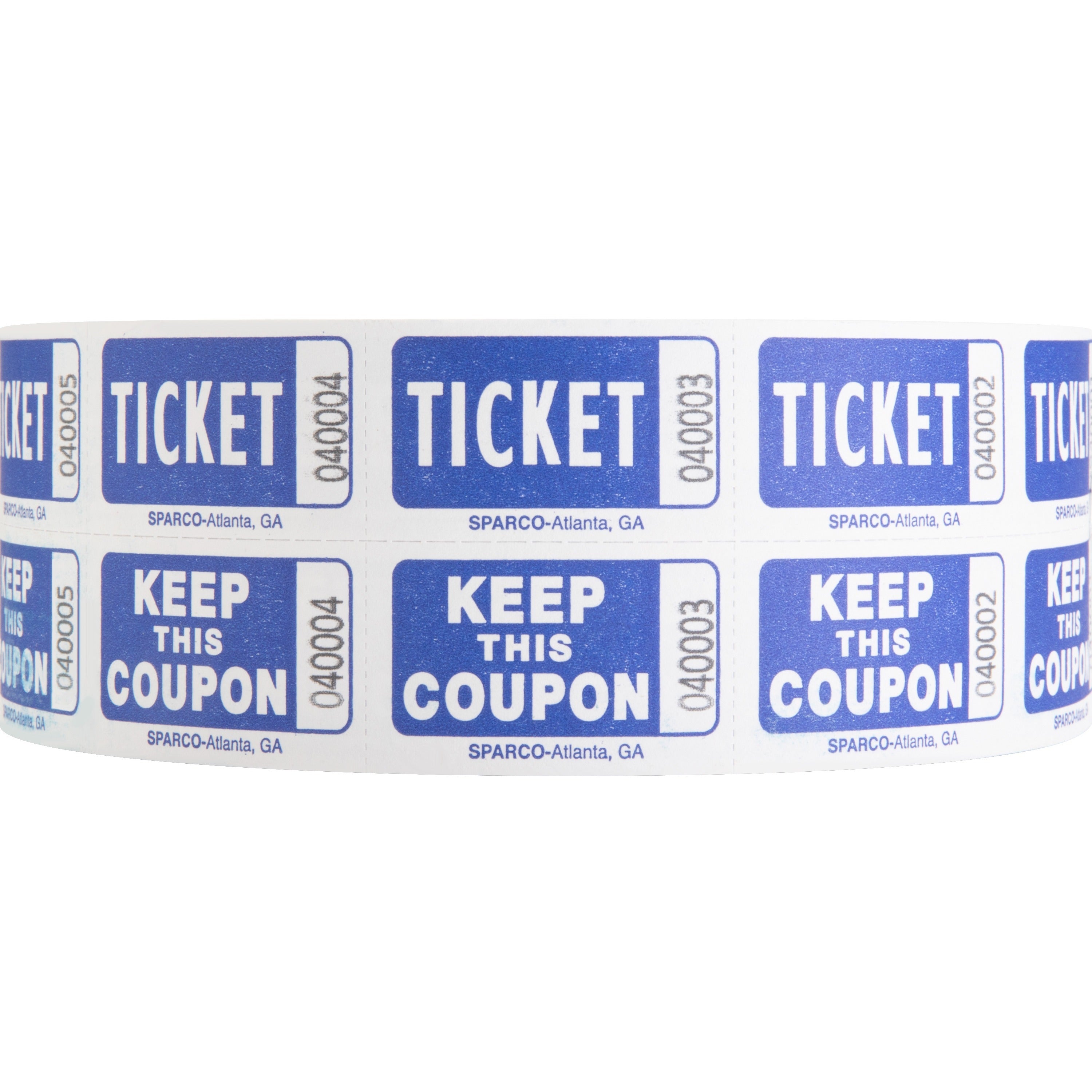 Sparco Roll Tickets - Blue - 2000/Roll -