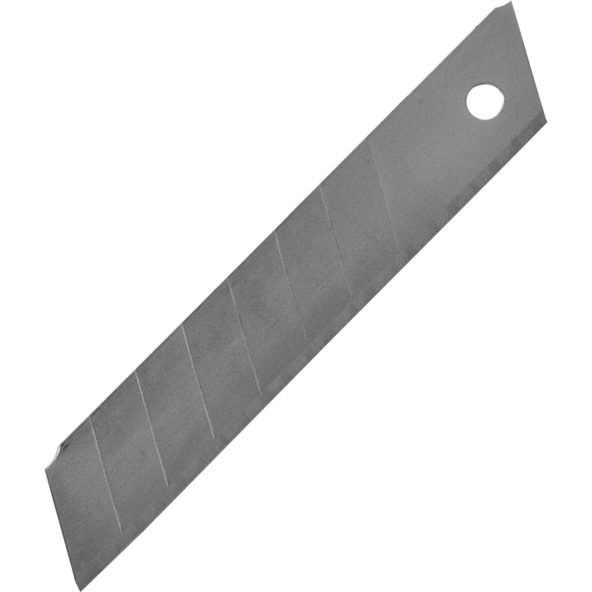 Sparco Replacement Snap-Off Blades - 4" Length x 0.71" Thickness - Straight Style - Snap-off, Durable - Steel - 5 / Pack - Silver -