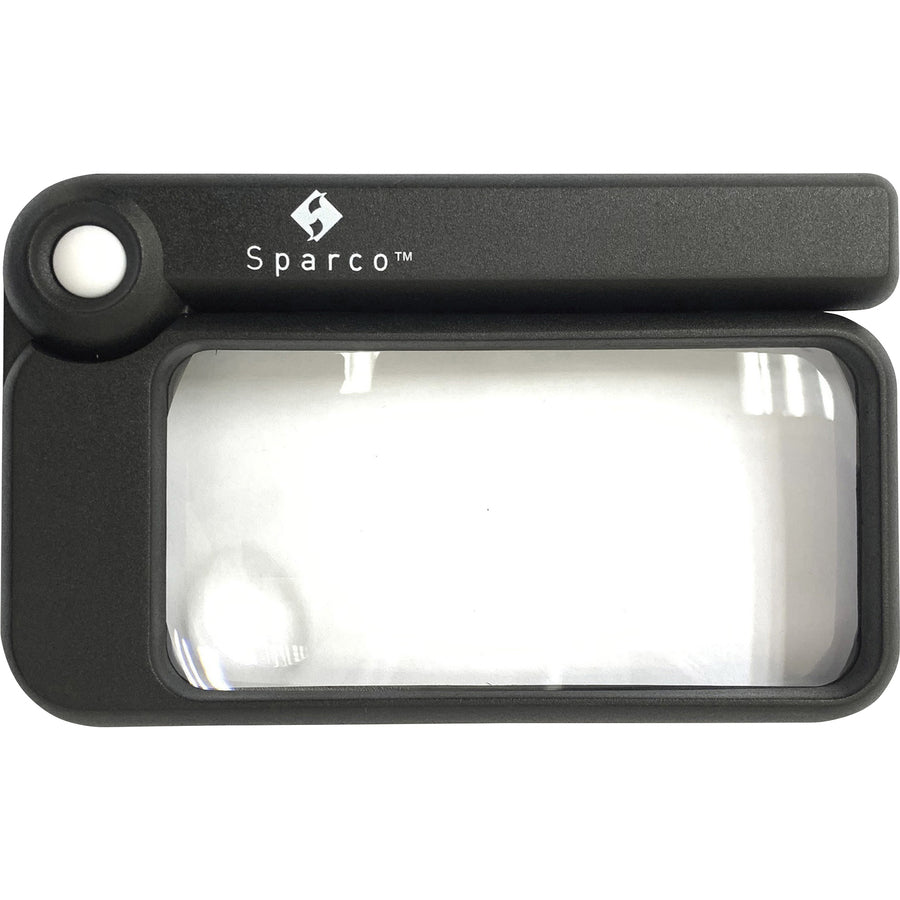 Sparco Rectangular Handheld Magnifier - Magnifying Area 2" Width x 4" Length - Acrylic Lens -