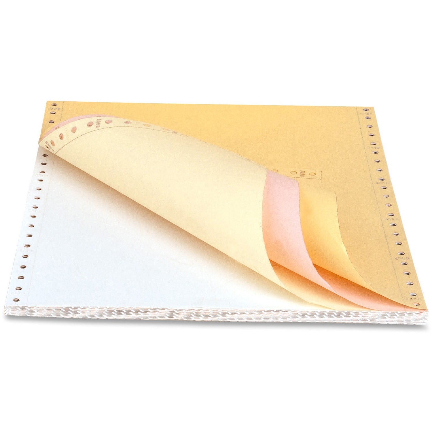 Sparco 4-part Cont.-form Multicolor Computer Paper - Letter - 8 1/2" x 11" - 15 lb Basis Weight - 900 / Carton - Perforated - Assorted -