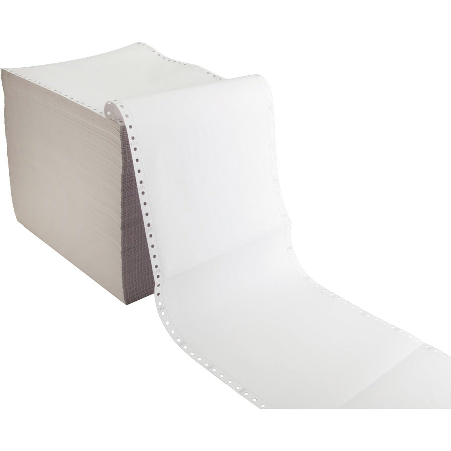 Sparco Blank Perforated Carbonless Paper - Letter - 8 1/2" x 11" - 15 lb Basis Weight - 157 / Carton - Perforated - White -