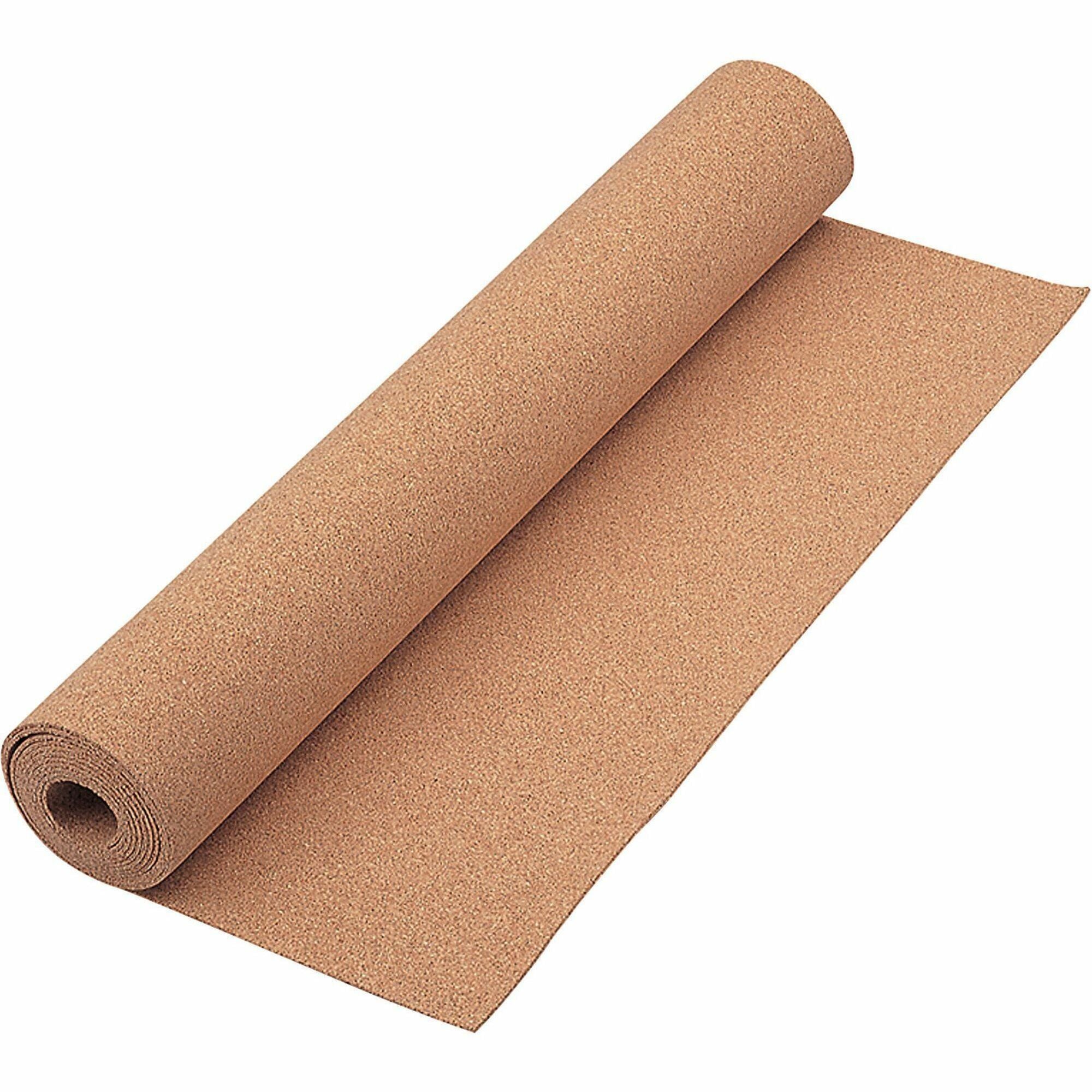 Quartet Natural Cork Roll - 28" Height x 24" Width - Brown Natural Cork Surface - Durable - 1 Each -