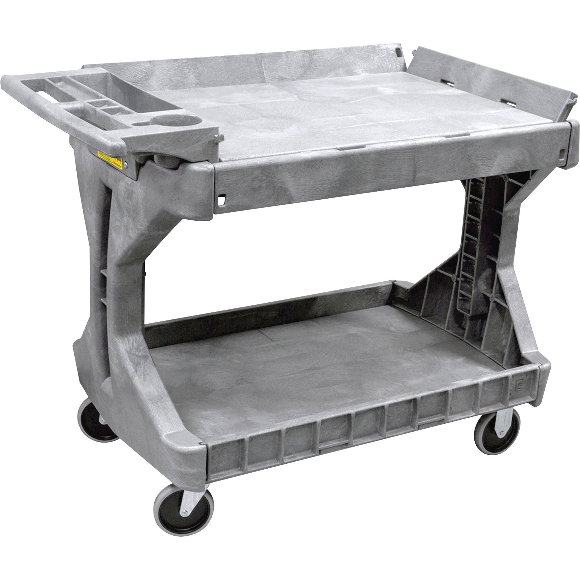 Akro-Mils ProCart Utility Cart - 400 lb Capacity - Plastic Foam - x 45" Width x 24" Depth x 35" Height - Gray - 1 Each -