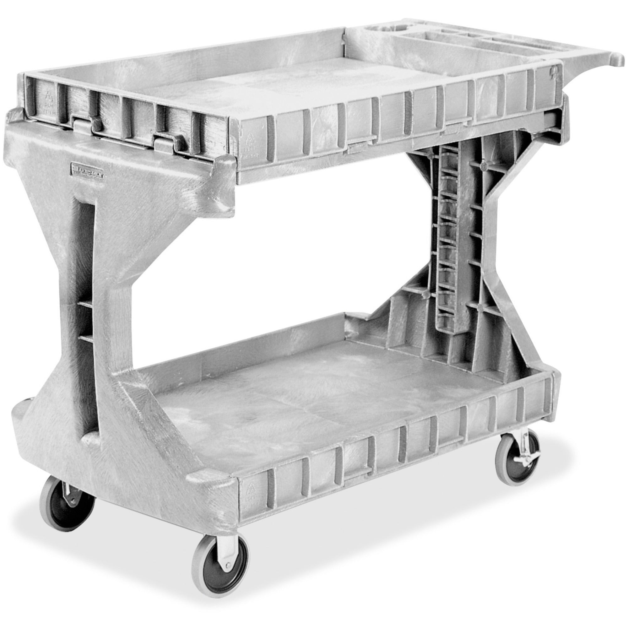 Akro-Mils ProCart Utility Cart - 400 lb Capacity - Plastic Foam - x 45" Width x 24" Depth x 35" Height - Gray - 1 Each -