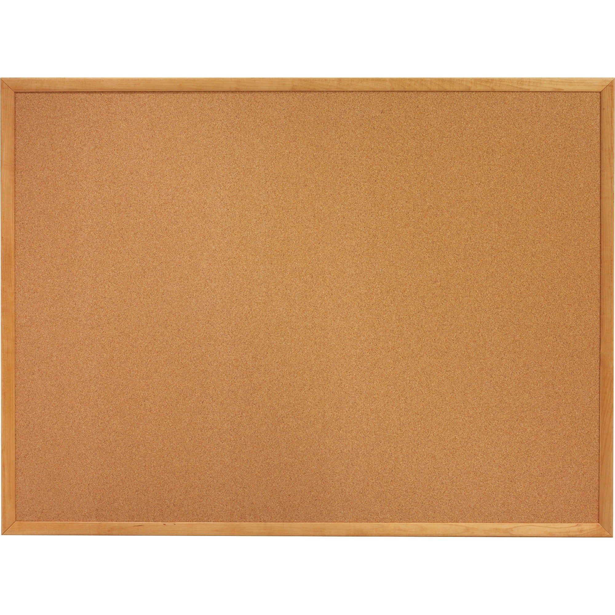 Quartet Classic Series Cork Bulletin Board - 24" Height x 18" Width - Brown Natural Cork Surface - Self-healing, Flexible, Durable - Oak Frame - 1 Each -