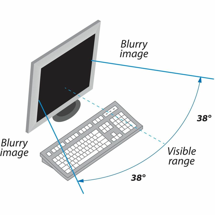 Kantek LCD Privacy Filter Clear - For 20"LCD Monitor - Scratch Resistant - Anti-glare - 1 Pack - 2