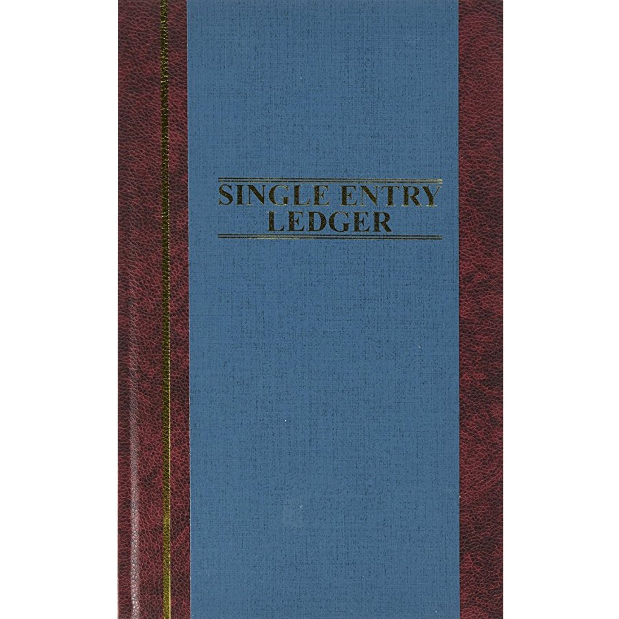 Wilson Jones S300 Single Entry Ledger Account Journal - 150 Sheet(s) - 7.25" x 11.75" Sheet Size - Blue - White Sheet(s) - Blue Cover - 1 Each -