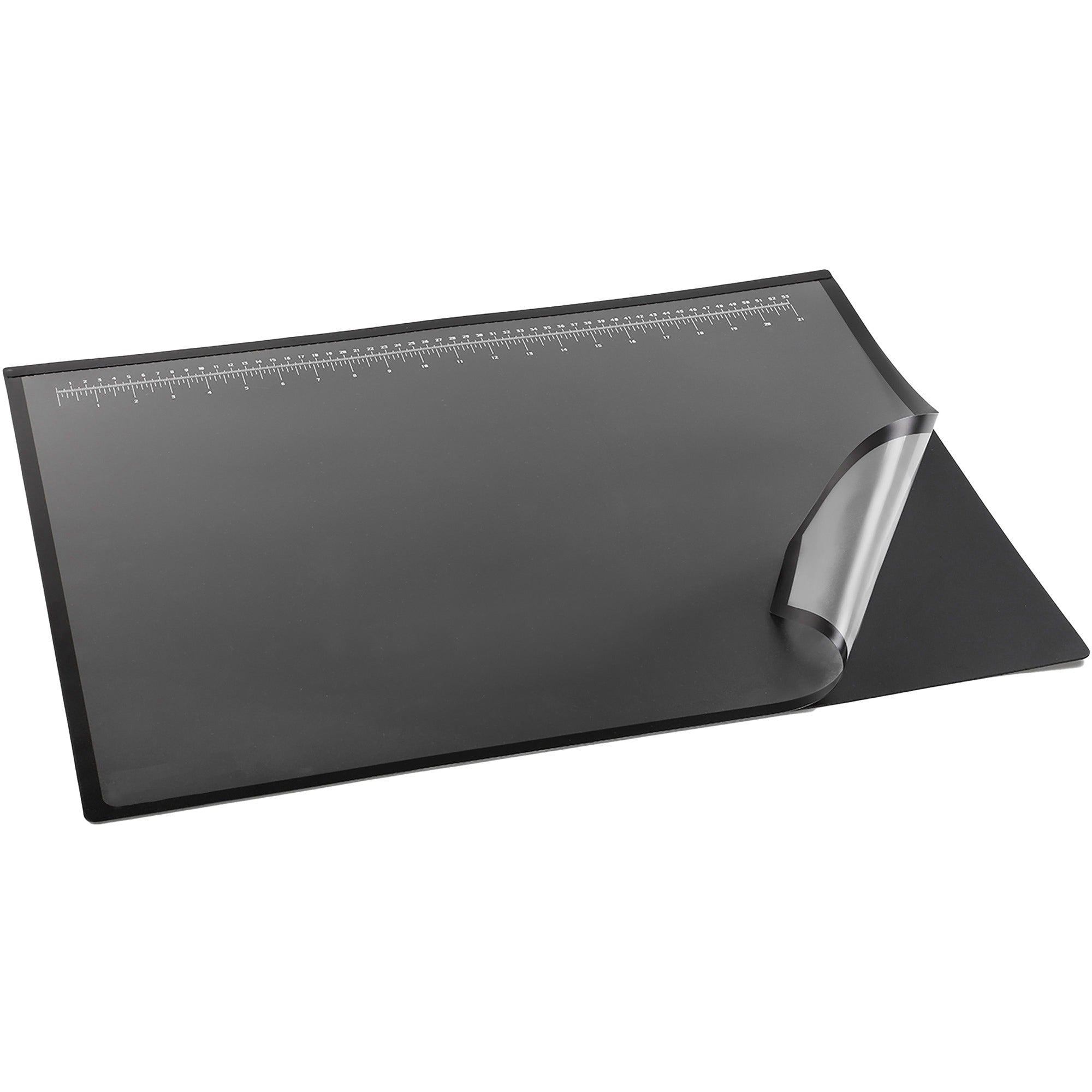 Artistic Desk Pads - Rectangular - 31" Width x 20" Depth - Rubber, Plastic - Black -