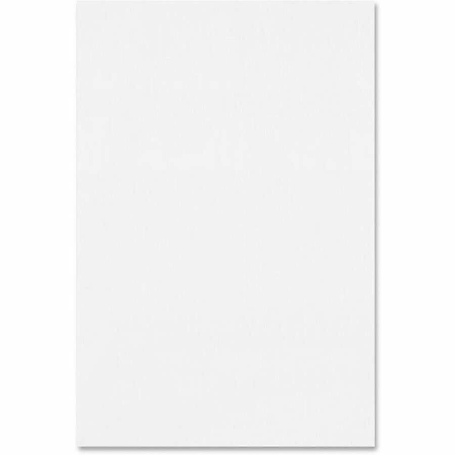 TOPS Second Nature Gum Top Recycled Pads - 100 Sheets - Plain - Double Stitched - 4" x 6" - White Paper - Hard Cover, Perforated - Recycled - 12 / Pack