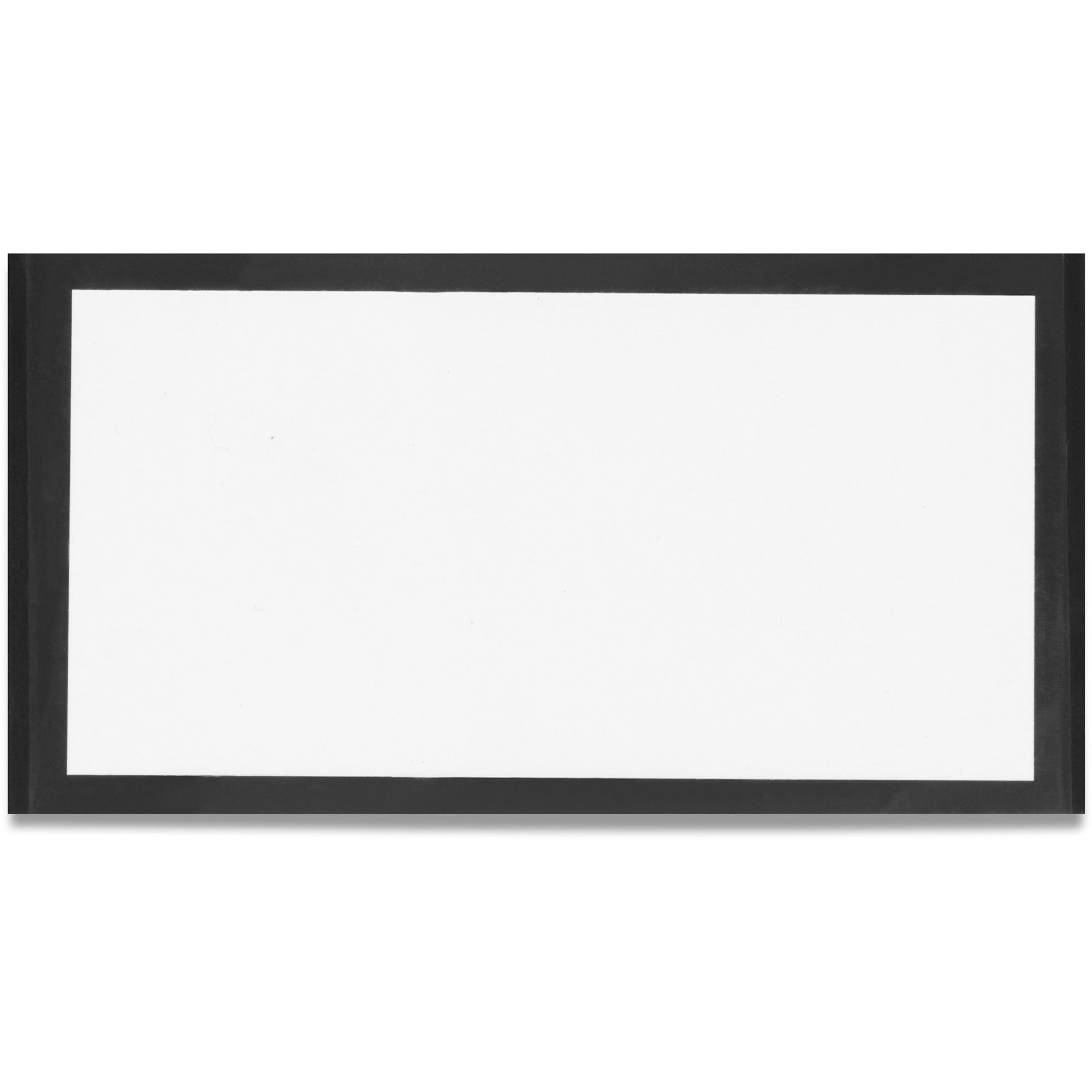 Tatco Label Inserts Magnetic Label Holders - Support 2" x 4" Media - 2.5" x 4.4" x - Vinyl - 10 / Pack - White -