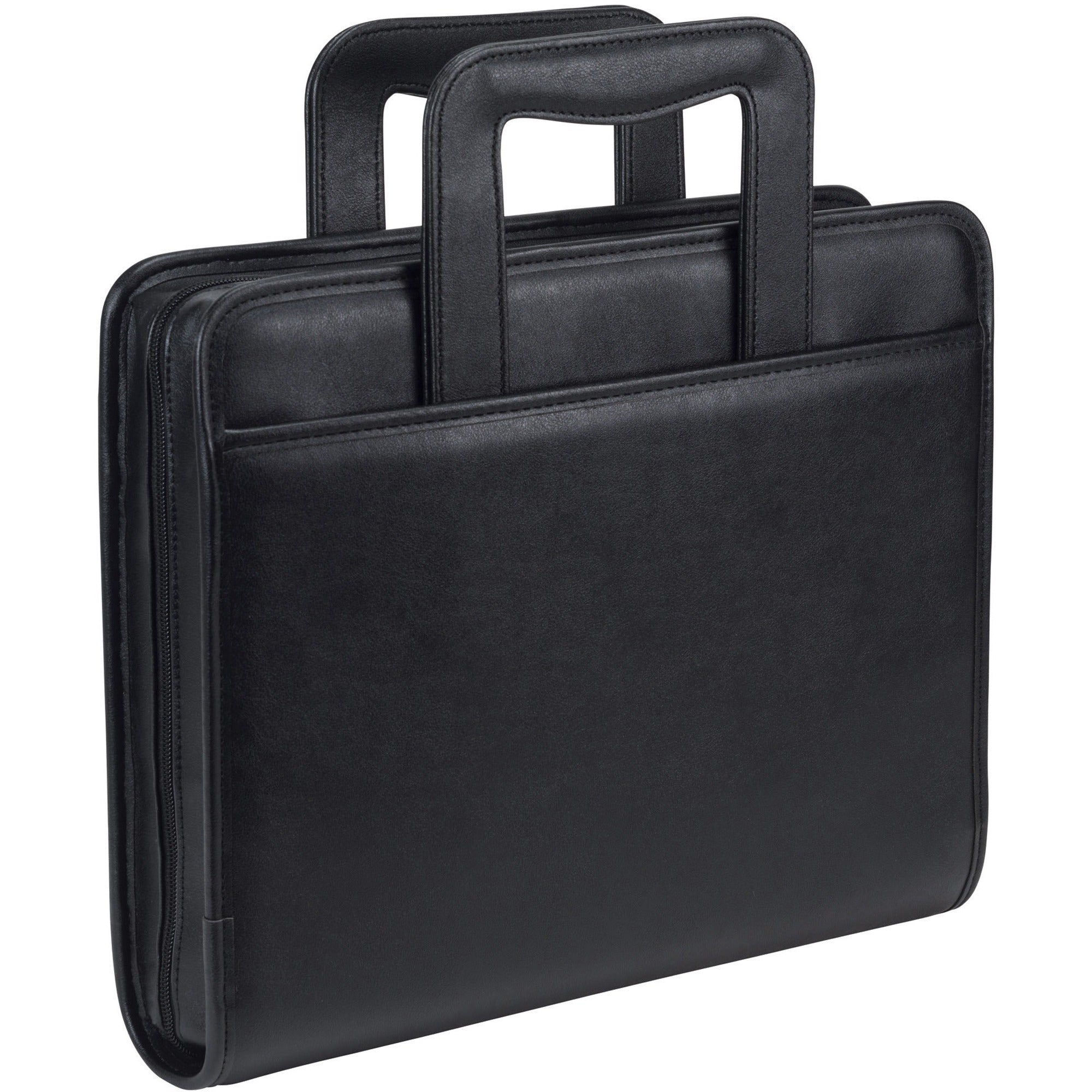 samsill-letter-portfolio-8-1-2-x-11-3-fasteners-2-fastener-capacity-for-folder-2-exterior-internal-pockets-vinyl-leather-metal-nappa-leather-black-1-each_sam15670 - 1