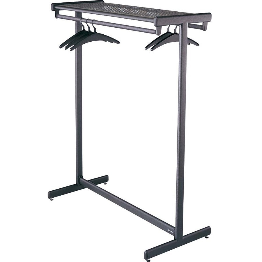 Quartet Double-Sided Garment Rack - Freestanding - 48" Width x 61.5" Height - Black Powder Coat