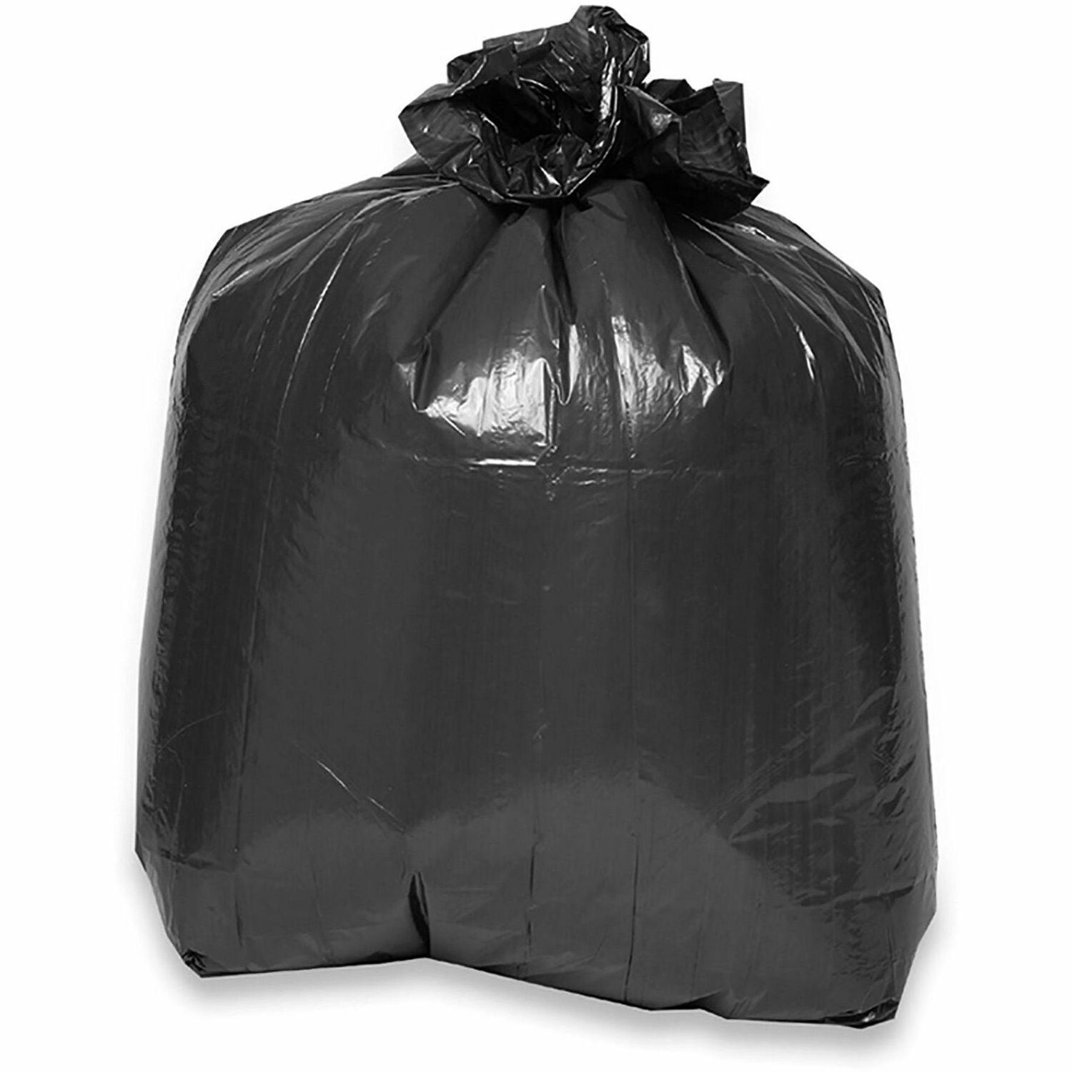 Genuine Joe Low Density Liners - Large Size - 45 gal Capacity - 40" Width x 46" Length - 0.70 mil (18 Micron) Thickness - Low Density - Brown, Black - 40/Carton -