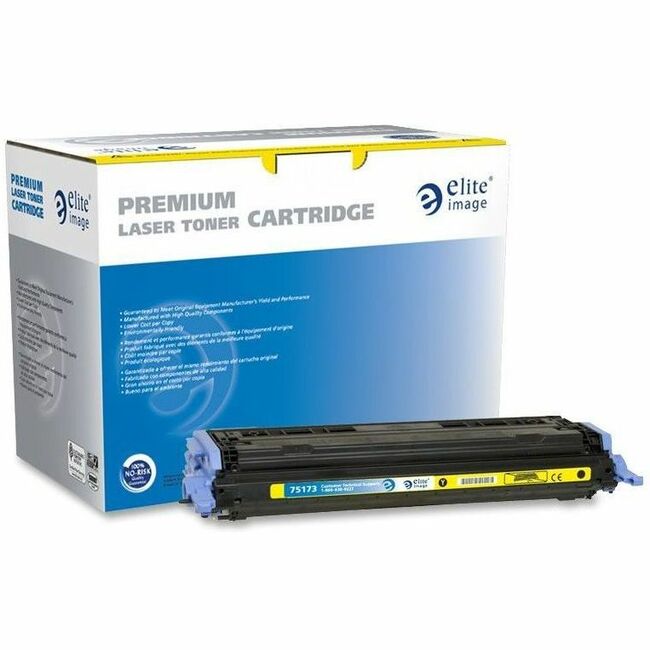 Elite Image Remanufactured Laser Toner Cartridge - Alternative for HP 124A (Q6002A) - Yellow - 1 Each - 2000 Pages -