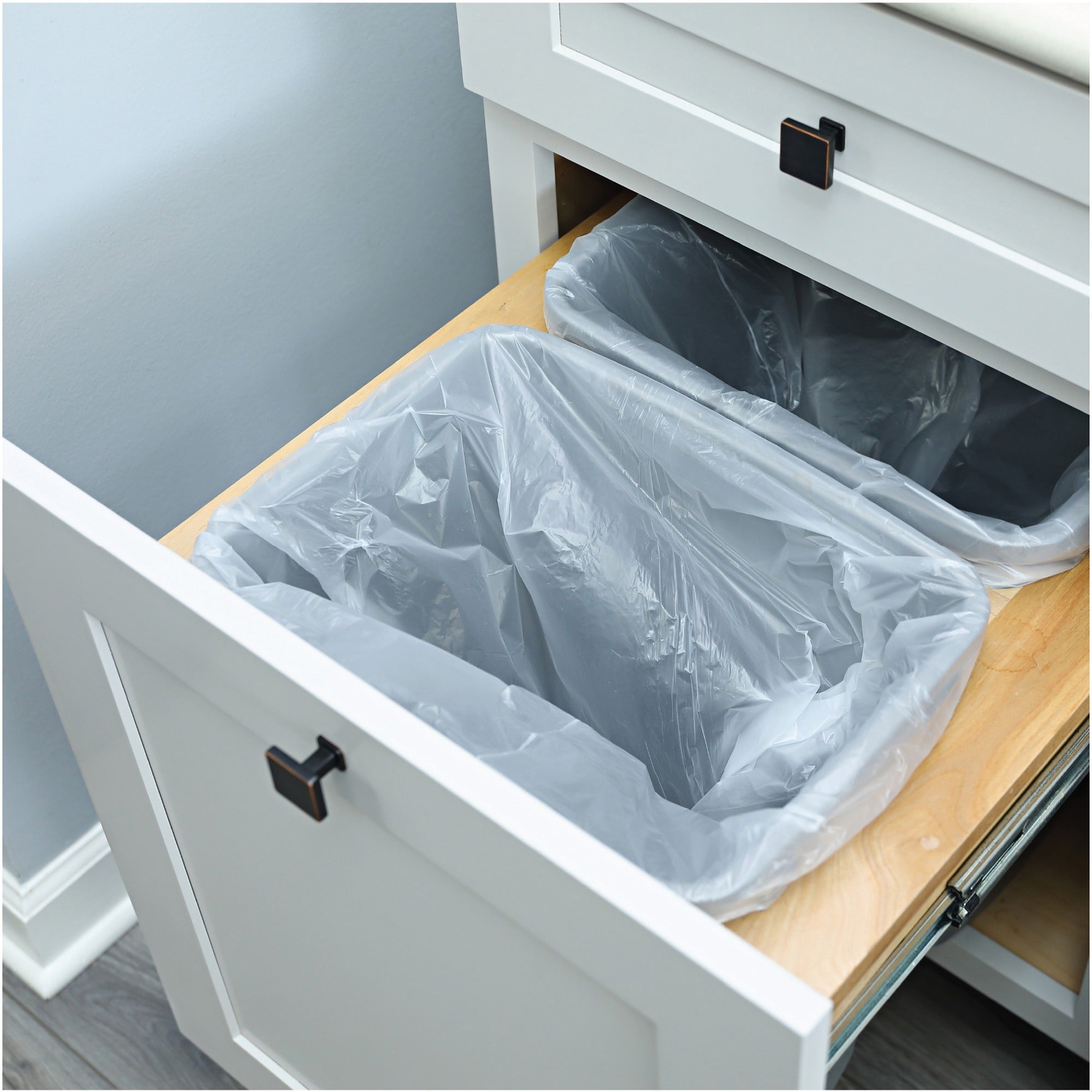 Genuine Joe High-Density Can Liners - Small Size - 16 gal Capacity - 24" Width x 32" Length - 0.31 mil (8 Micron) Thickness - High Density - Clear - Resin - 20/Carton - 50 Per Roll - Office Waste, Industrial Trash -