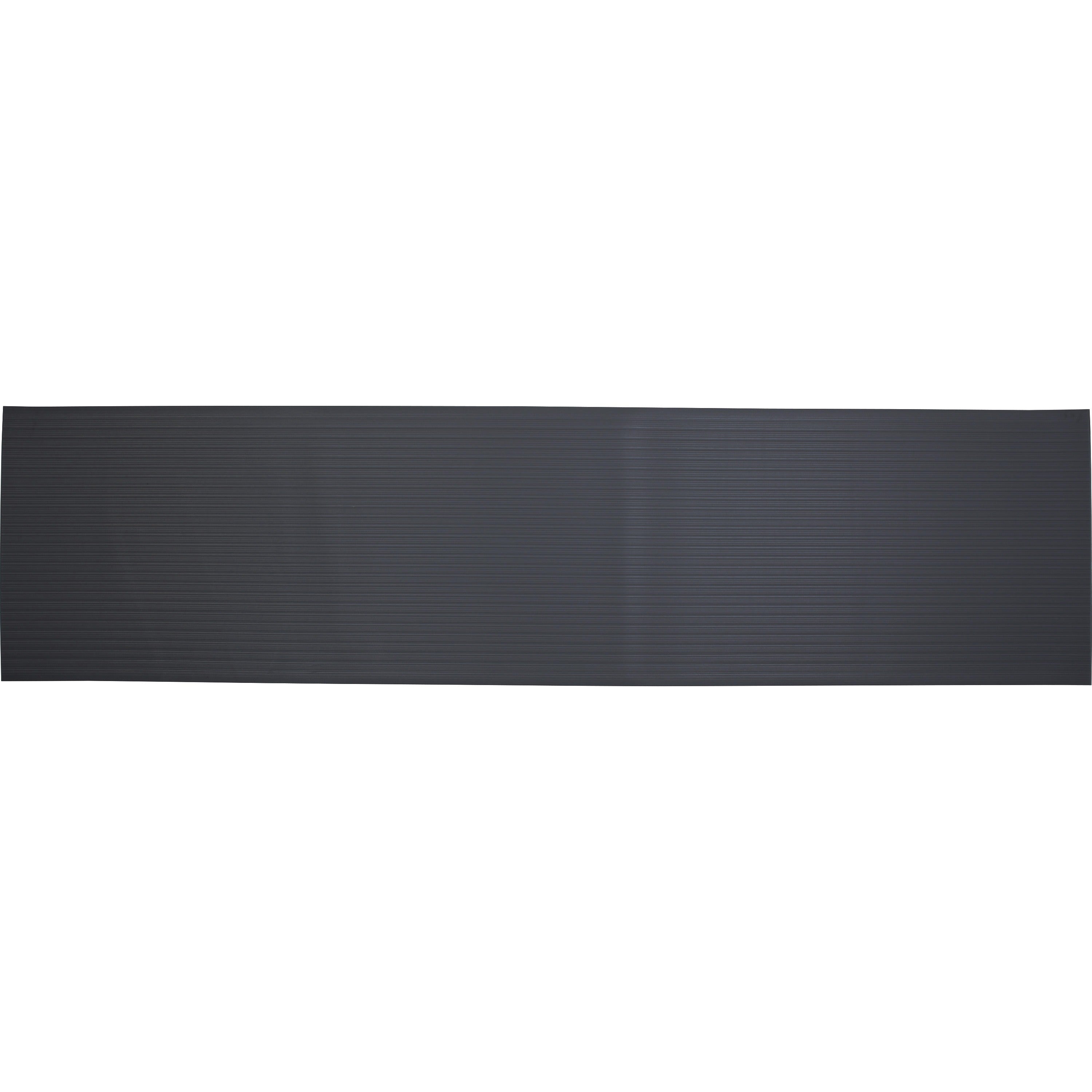 Genuine Joe Air Step Anti-Fatigue Mat - Warehouse, Indoor - 60 ft Length x 36" Width x 0.375" Thickness - Vinyl, Vinyl Foam - Black - 1Each -