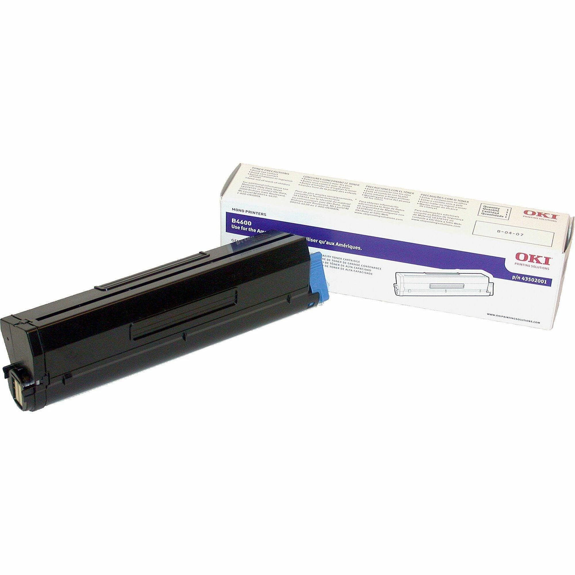 Oki Original Toner Cartridge - LED - 7000 Pages - Black - 1 Each -