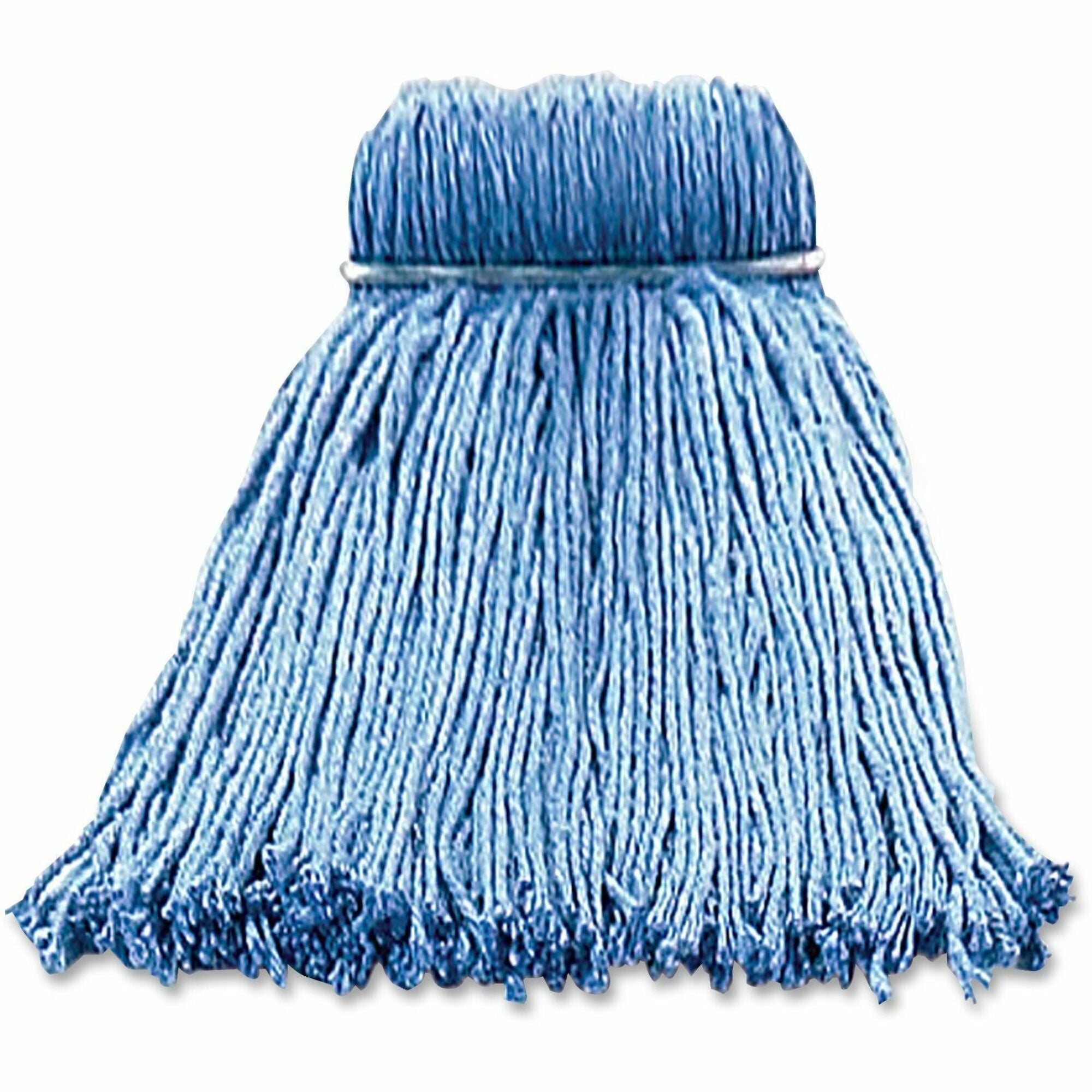 Layflat Screw-type Cut-end Wet Mop Head - Yarn - Blue - 1Each -