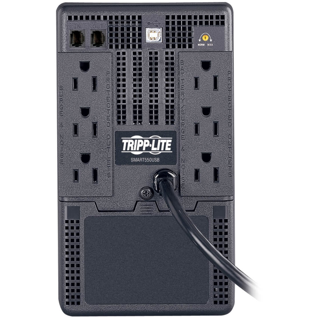 Tripp Lite by Eaton UPS SmartPro 550VA 300W 120V Line-Interactive UPS - 6 Outlets AVR USB Tower - Tower - 4 Hour Recharge - 4 Minute Stand-by - 120 V AC Input - 120 V AC Output - 3 x NEMA 5-15R, 3 x NEMA 5-15R -