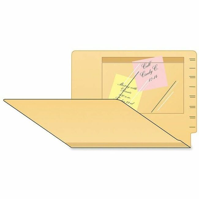 Tabbies Self-adhesive Poly Pockets - 6" Height x 9" Width - Clear - Poly - 100 / Box -