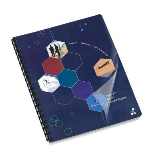 Sparco Presentation Cover - 8 3/4" x 11 1/4" - Plastic - Clear - 100 / Pack -