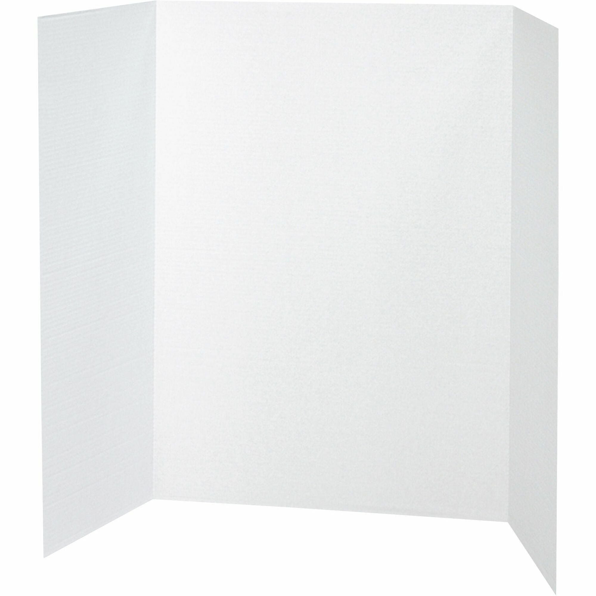 Pacon Presentation Boards - 36" Height x 48" Width - White Surface - 24 / Carton -