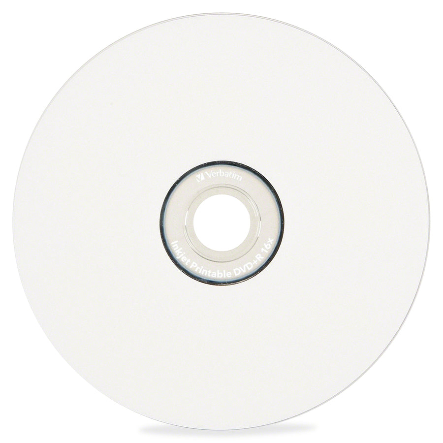 Verbatim DVD Recordable Media - DVD-R - 16x - 4.70 GB - 100 Pack - 120mm - Printable -