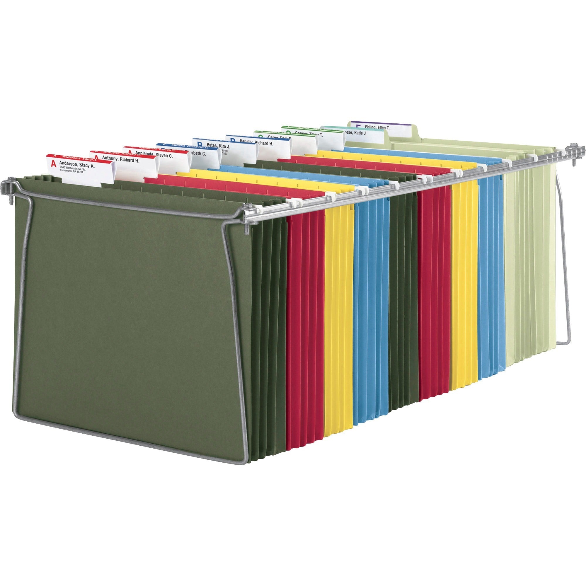 Smead Hanging Folder Frames - Letter - 23"-27" Long - Steel - Gray - 2 / Pack -