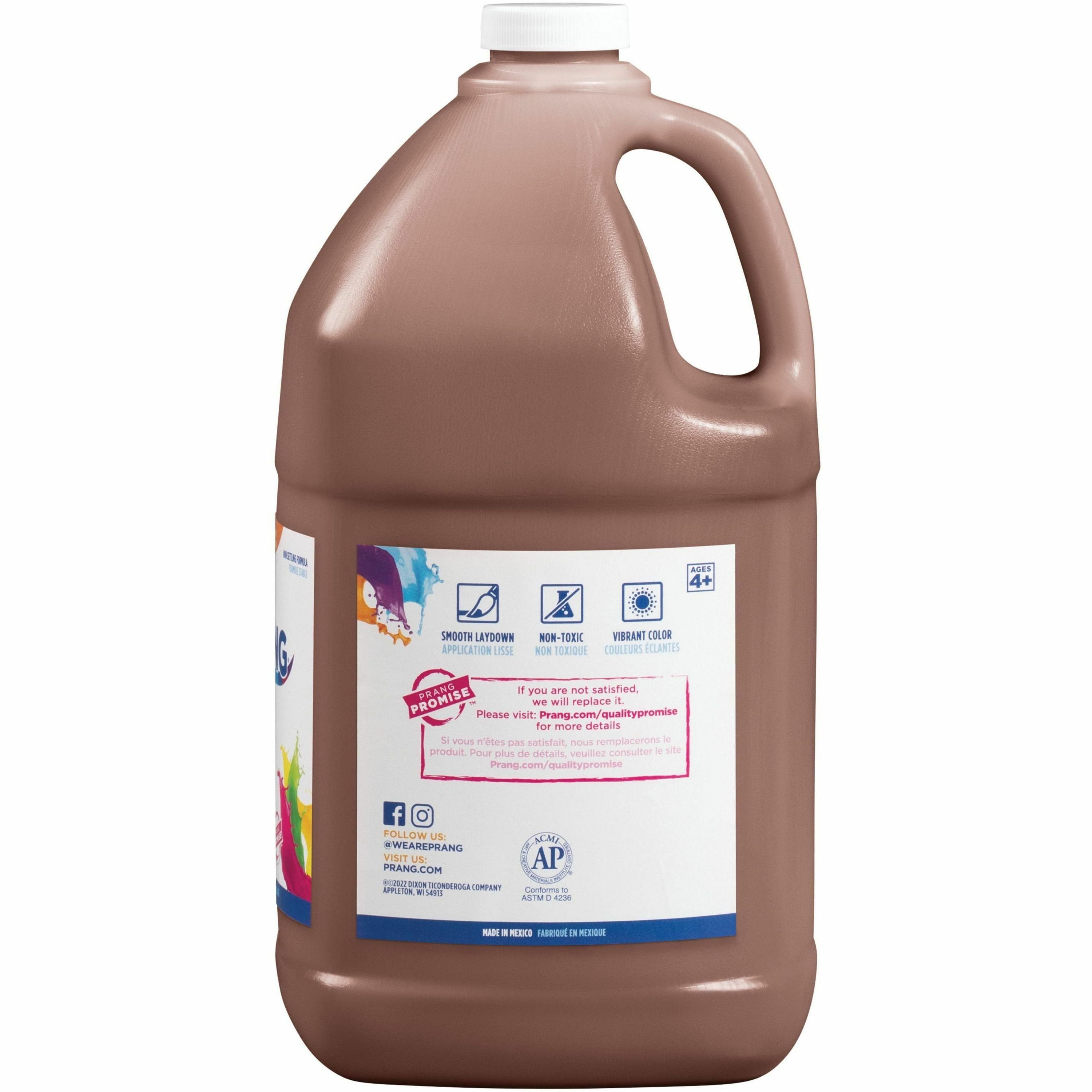 Prang Liquid Tempera Paint - 1 gal - 1 Each - Brown -