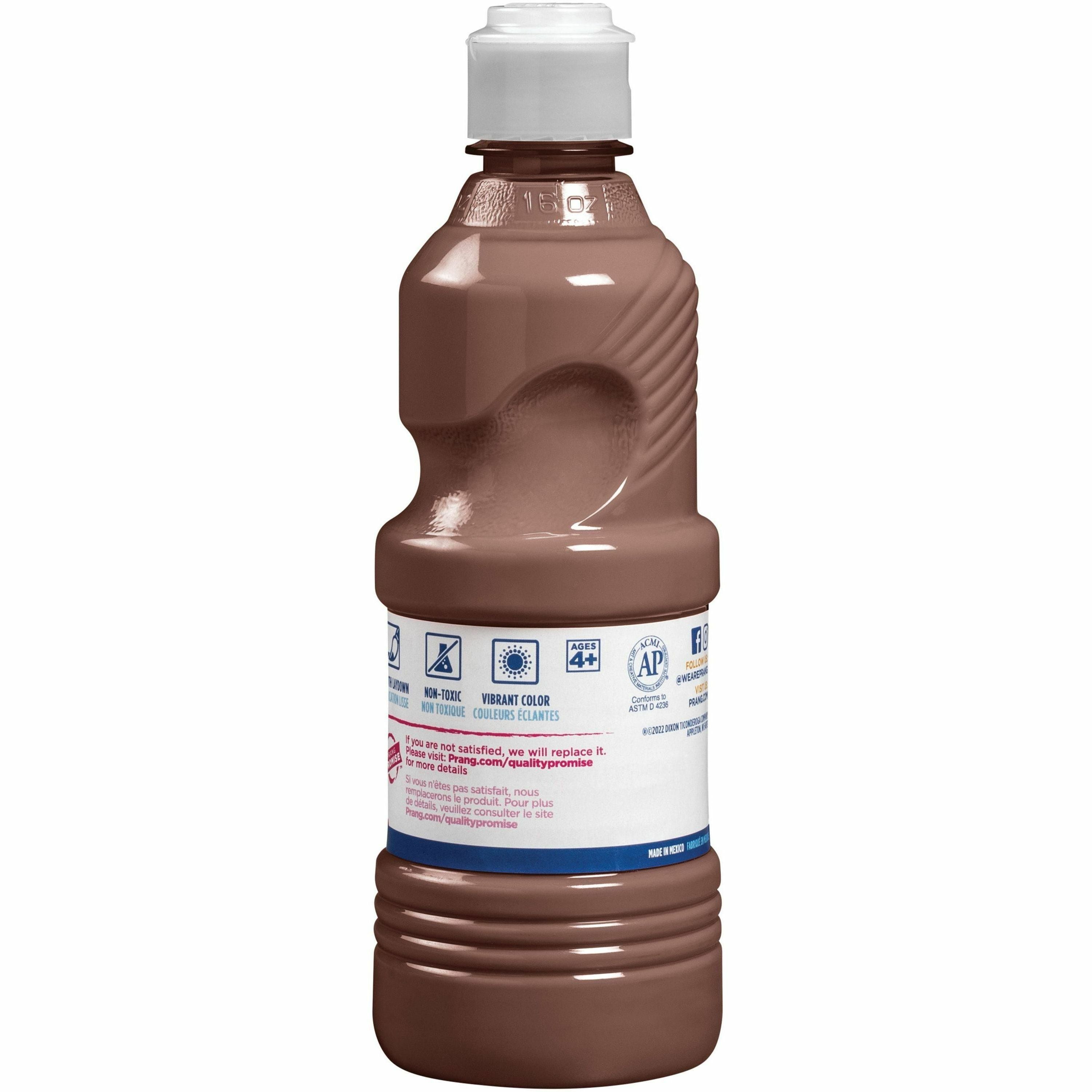 Prang Liquid Tempera Paint - 16 fl oz - 1 Each - Brown -