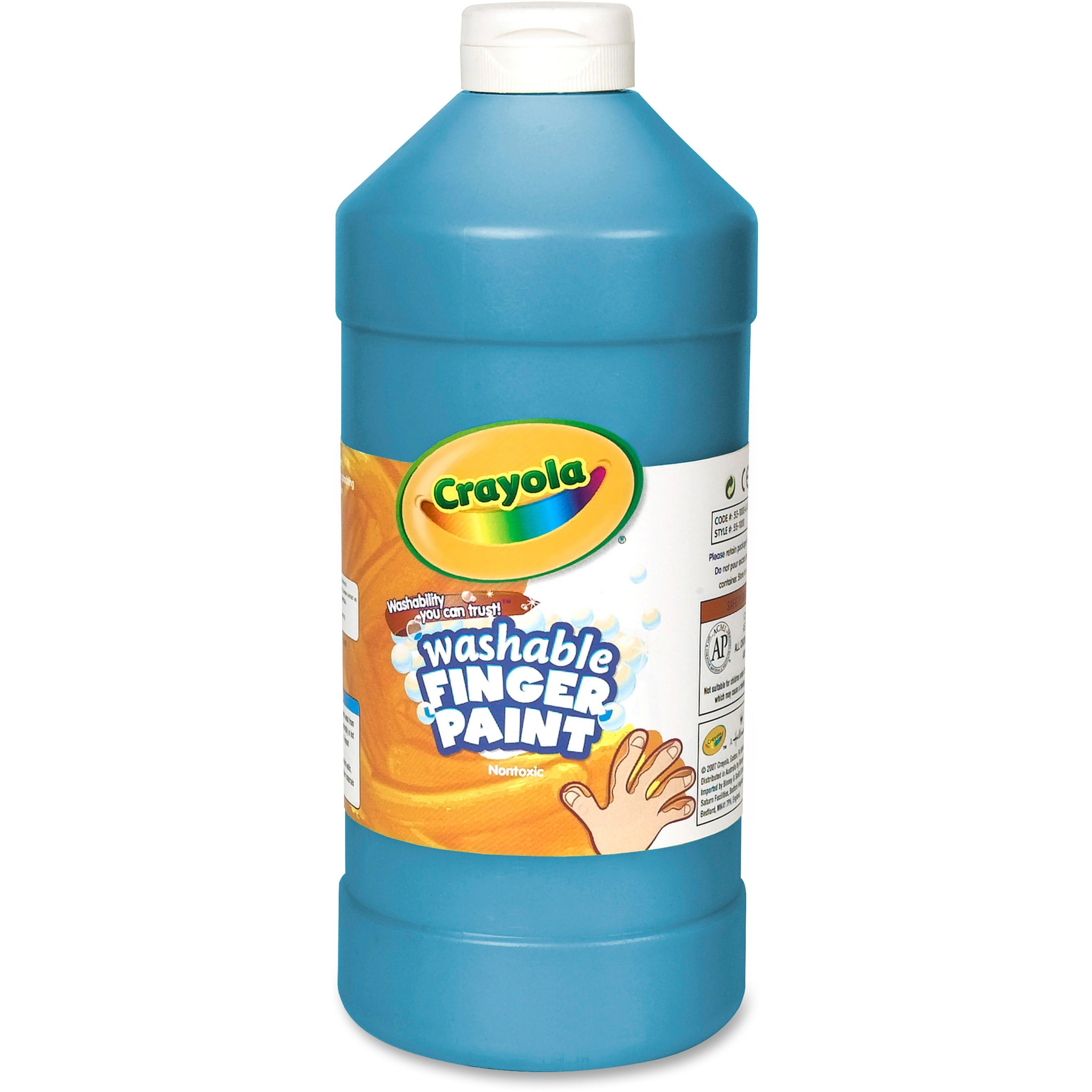 Crayola Washable Finger Paint - 2 lb - 1 Each - Blue -