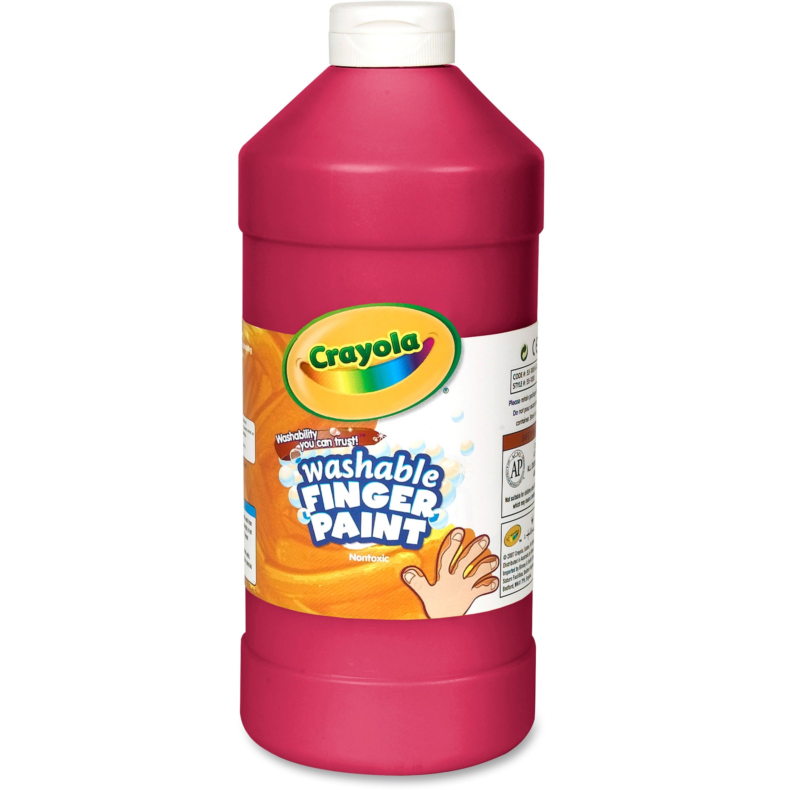 Crayola Washable Finger Paint - 2 lb - 1 Each - Red -
