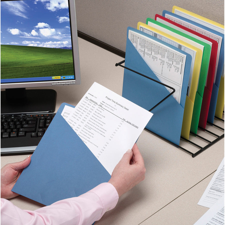 smead-letter-recycled-file-jacket-8-1-2-x-11-manila-blue-10%-recycled-25-pack_smd75431 - 2