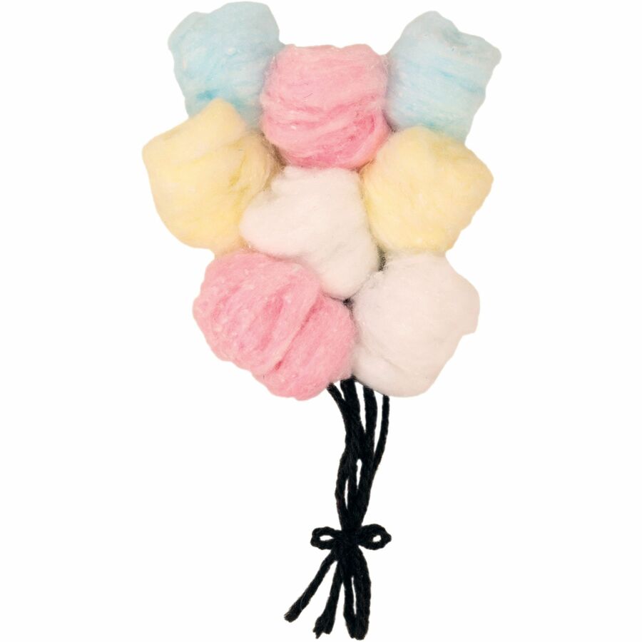 creativity-street-white-craft-fluffs-decoration-painting-100-pieces-100-pack-white_pac6400 - 2