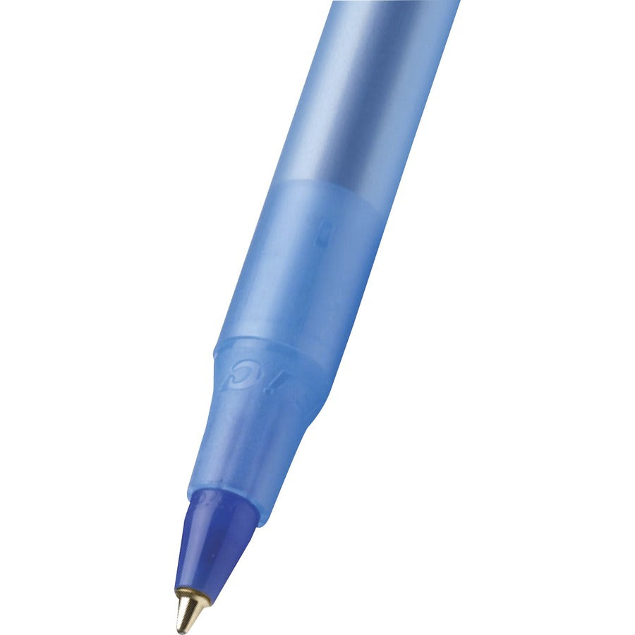 BIC Round Stic Ballpoint Pens - Medium Pen Point - Blue - 10 / Pack -