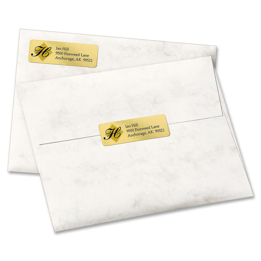 avery-foil-mailing-labels-3-4-height-x-2-1-4-width-permanent-adhesive-rectangle-inkjet-gold-paper-foil-30-sheet-10-total-sheets-1500-total-labels-5-carton_ave08987 - 2