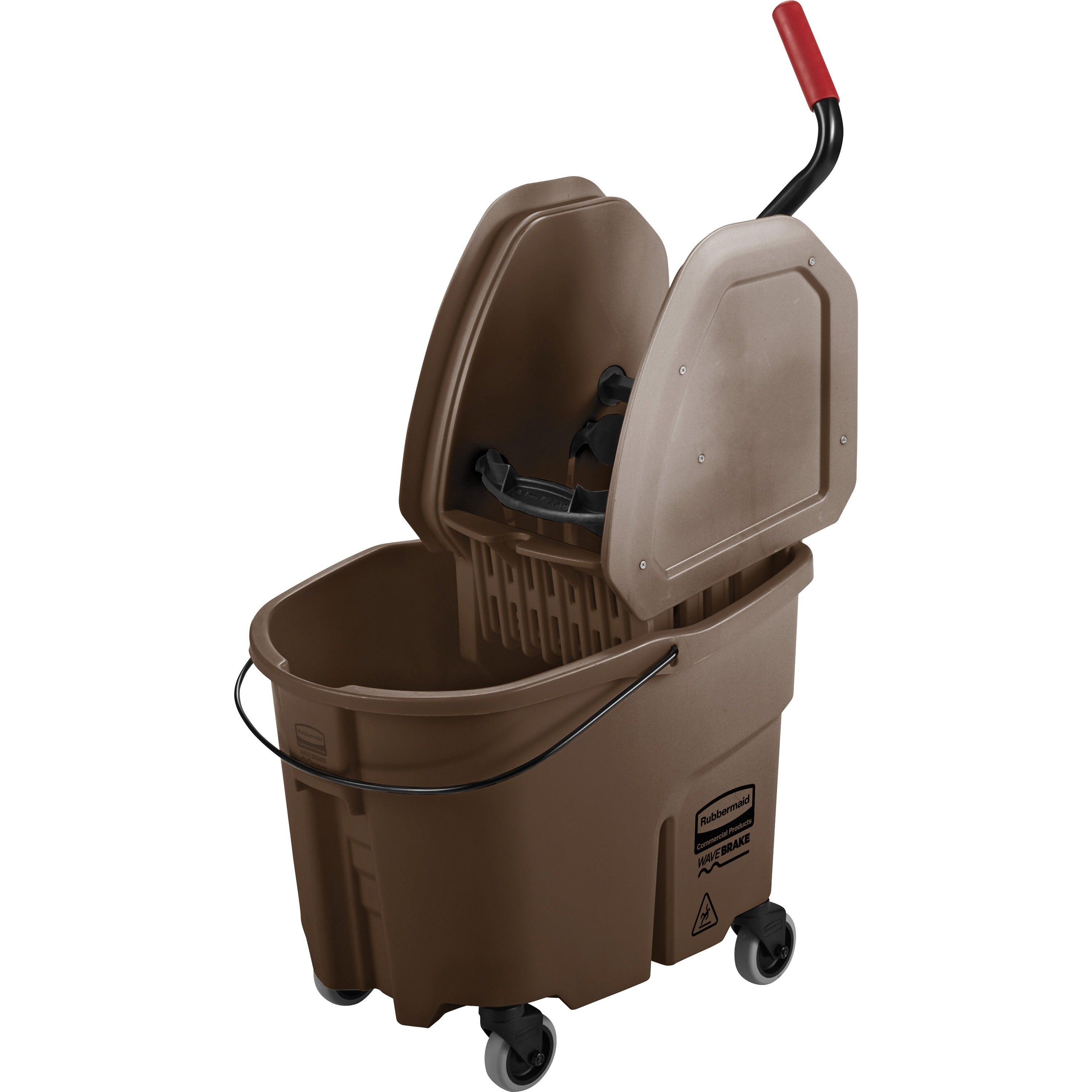 Rubbermaid Commercial - Wavebrake 35-Quart Bucket/Wringer Combinations, Brown, Sold as 1 EA - 1