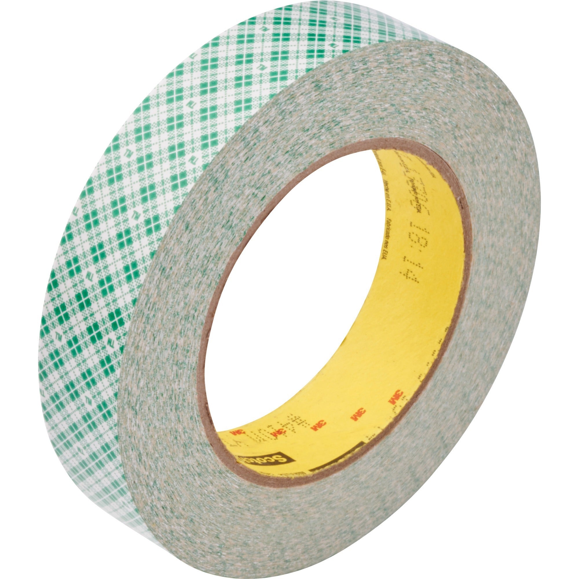 Scotch Double-Coated Paper Tape - 36 yd Length x 1" Width - 6 mil Thickness - 3" Core - 5 mil - Rubber Backing - For Multipurpose, Bonding - 1 / Roll - White -