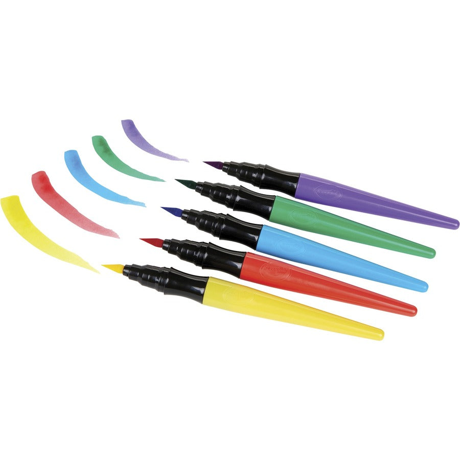 Crayola Washable Paint Brush Pens - Assorted - 40 / Box -