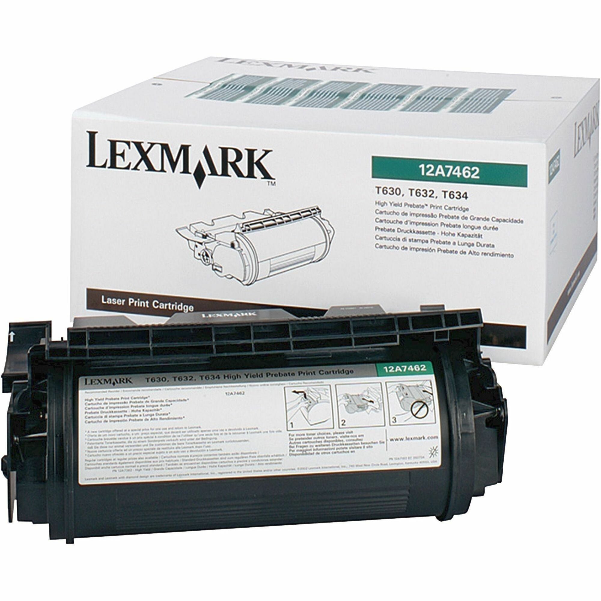 Lexmark Original Toner Cartridge - Laser - 21000 Pages - Black - 1 Each -