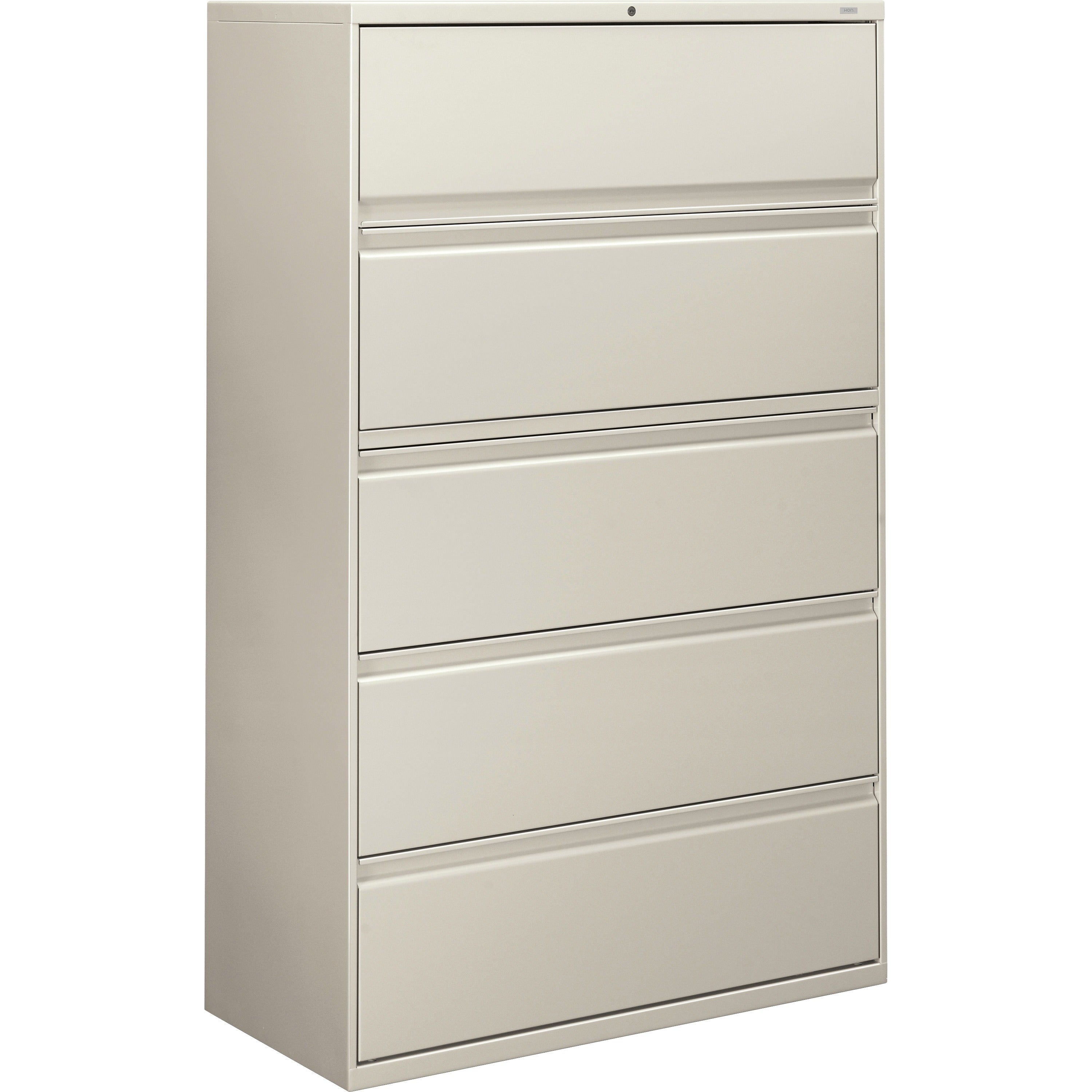 HON Brigade 800 H895 Lateral File - 42" x 18"67" - 5 Drawer(s) - Finish: Light Gray -